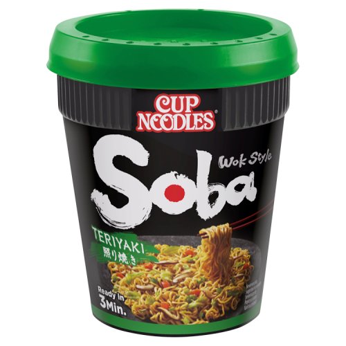 Nissin Soba Cup Teriyaki Noodles 90g pack shot