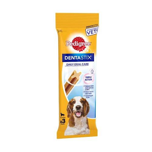 Pedigree Dentastix Medium Dog 3stick 77g pack shot