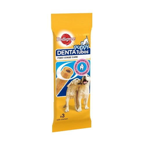 Pedigree Puppy Denta Tubo Puppy Treats 3 Stick pack shot