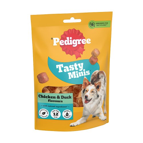 Pedigree Tasty Minis Dog Treats Chewy Cubes With Chicken 130g pack shot