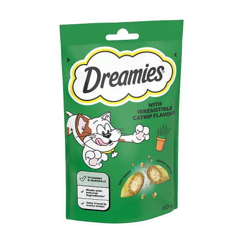 Dreamies Cat Treat Biscuits & Catnip 60g pack shot