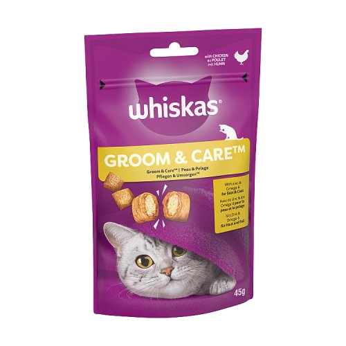 Whiskas Cat Treat Groom & Care 45g pack shot