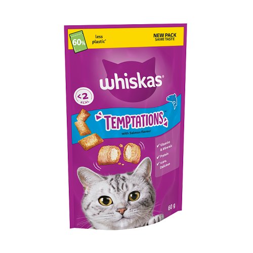 Whiskas Cat Treat Temptations With Salmon 60g pack shot