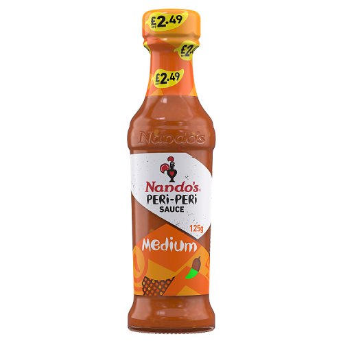 Nandos Medium Peri Peri Sauce PM £2.49 125g pack shot
