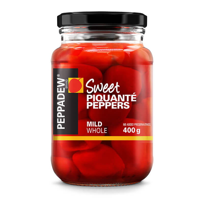 Peppadew Mild Whole Piquante Peppers 400g pack shot