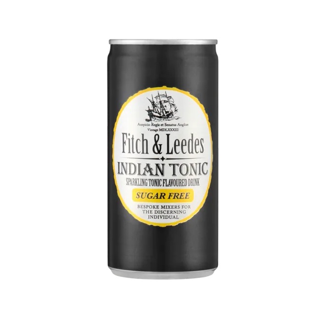 Fitch & Leedes Sugar Free Indian Tonic Water 200ml pack shot