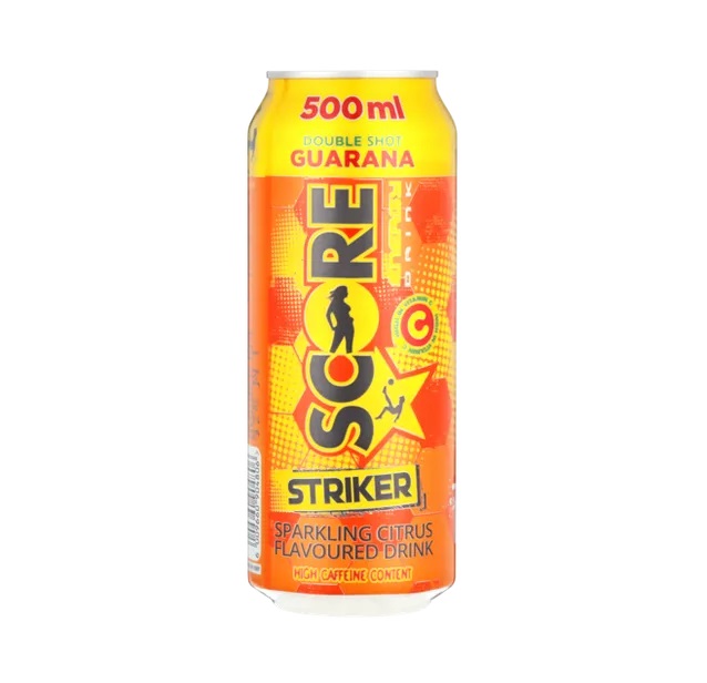 Score Striker Energy Drink 500ml pack shot