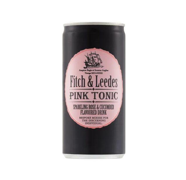 Fitch & Leedes Pink Tonic Water 200ml pack shot