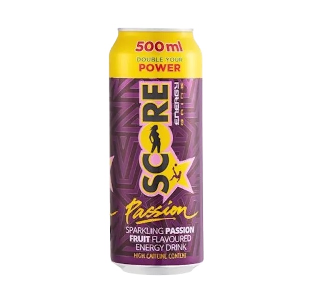 Score Passion Energy Drink 500ml pack shot