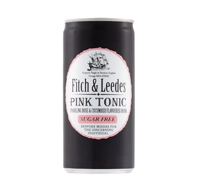 Fitch & Leedes Sugar Free Pink Tonic Water 200ml pack shot
