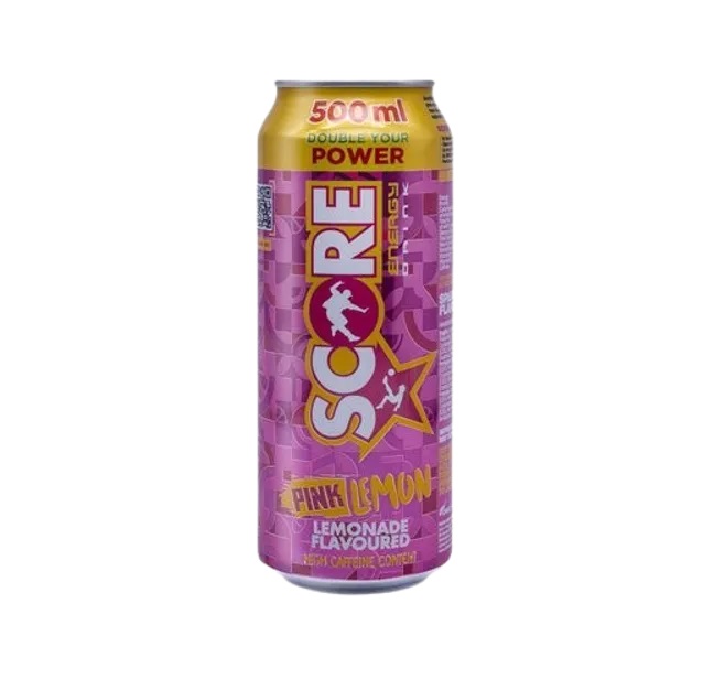 Score Pink Lemon Energy Drink 500ml pack shot
