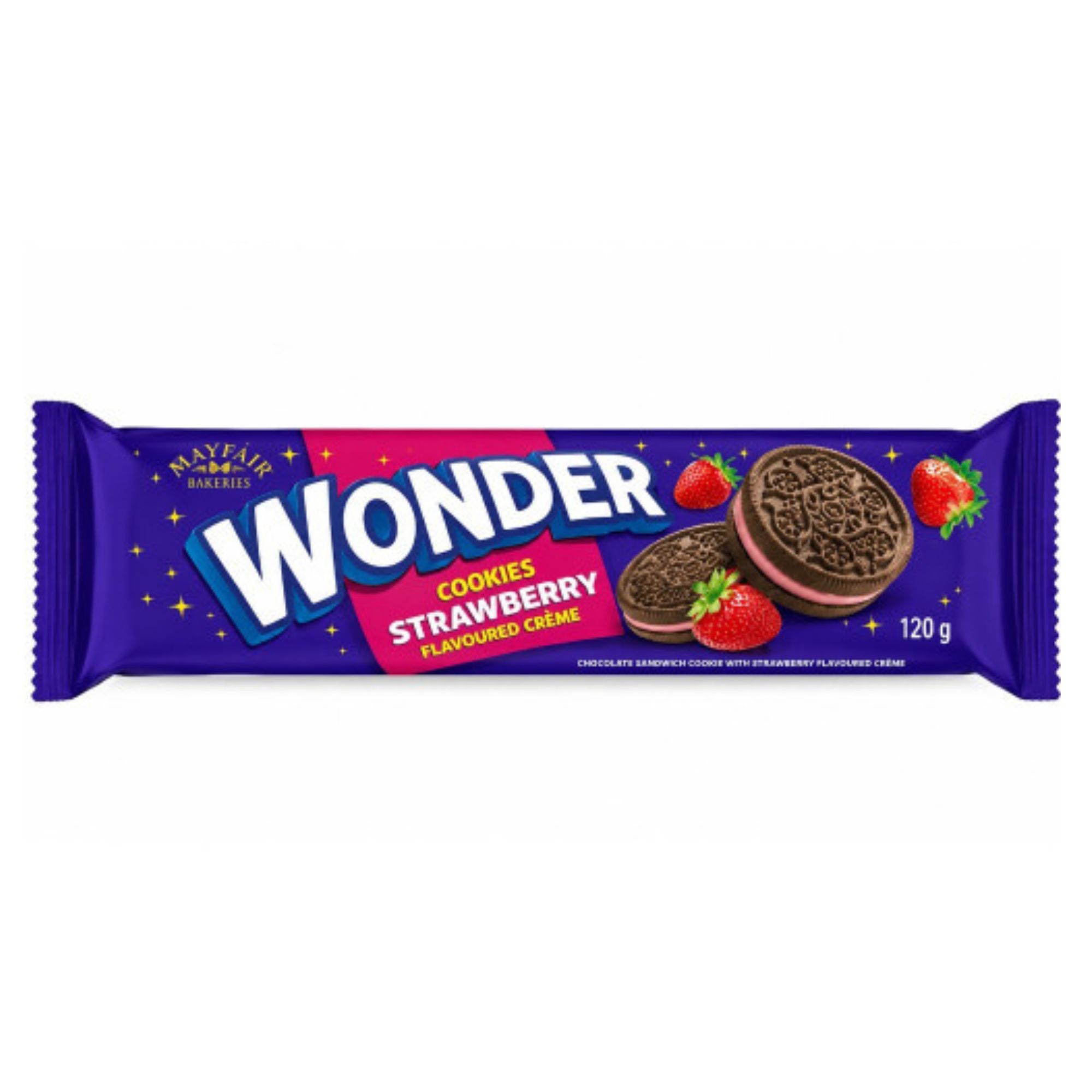 Wonder Cookies Strawberry 120g pack shot