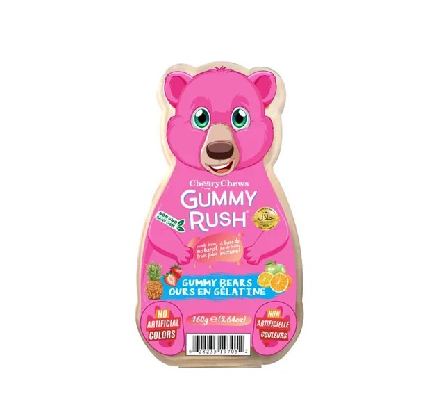 Gummy Rush Neon Bears Bear Tub 160g pack shot