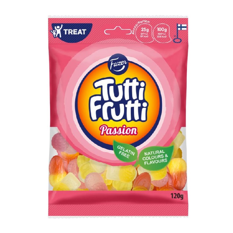 Tutti Frutti Passion 120g pack shot