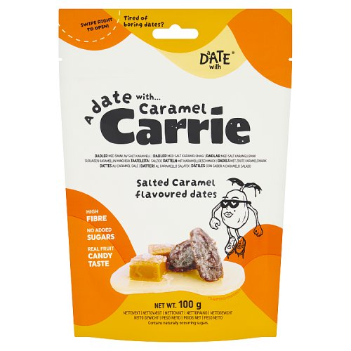 Sunshine Delights A Date & Caramel Carrie 100g pack shot