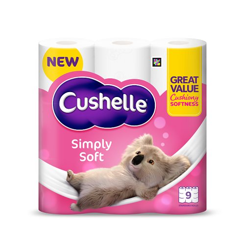 Cushelle Simply Soft Toilet Tissue 9s pack shot