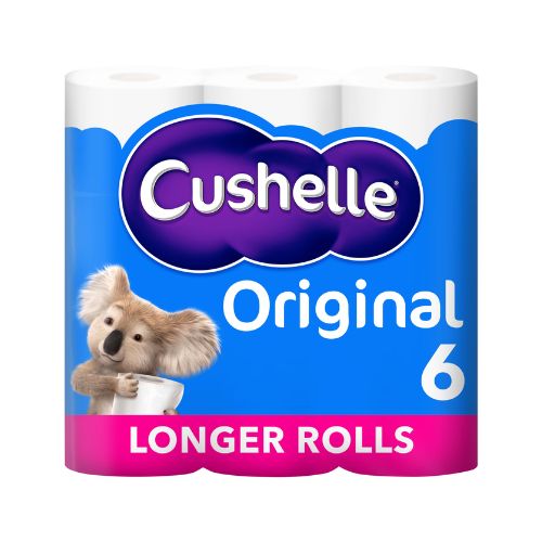 Cushelle Original 6 Roll 50% Longer 6s pack shot