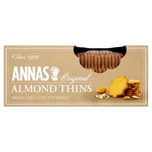 Annas Almond Thins 150g pack shot
