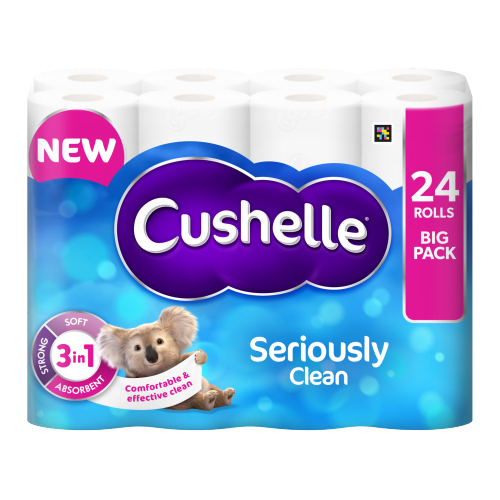 Cushelle Original Roll 24s (24 x 180 Sheets) pack shot