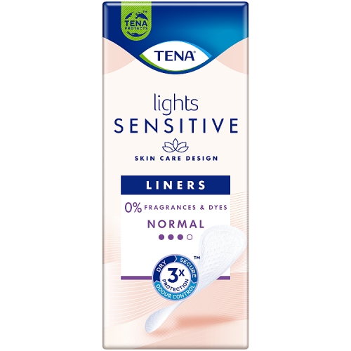Tena Lights Liners Sensitive 24s pack shot