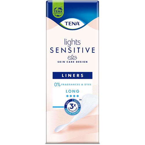 Tena Lights Long Liners 20s pack shot