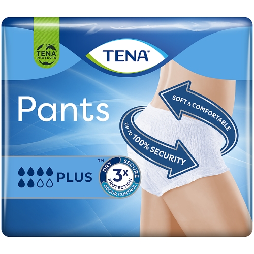 Tena Unisex Pants Plus Medium 9s pack shot