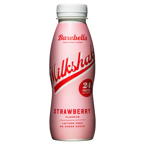 Barebells Strawberry Milkshake 330ml pack shot