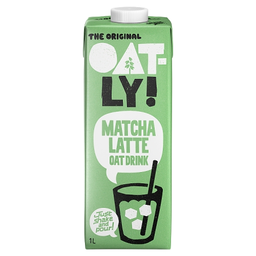 Oatly Oat Drink Matcha Latte 1Ltr pack shot