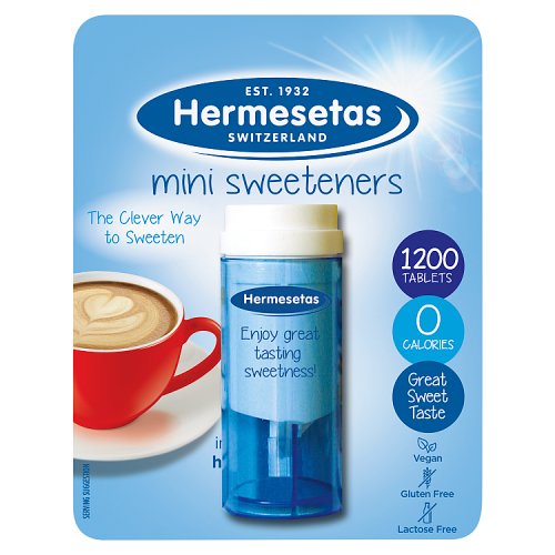 Hermesetas Mini Sweeteners 1200s pack shot