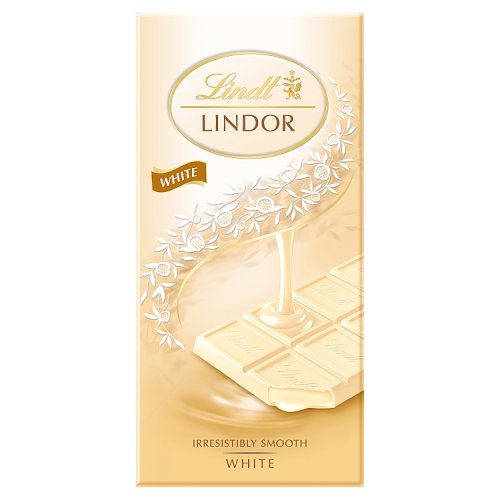 Lindt Lindor Tablet White 100g pack shot
