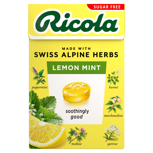 Ricola Lemon & Mint S/F Box 45g pack shot