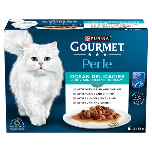 Gourmet Perle Ocean Delicacies (12 x 85g) pack shot