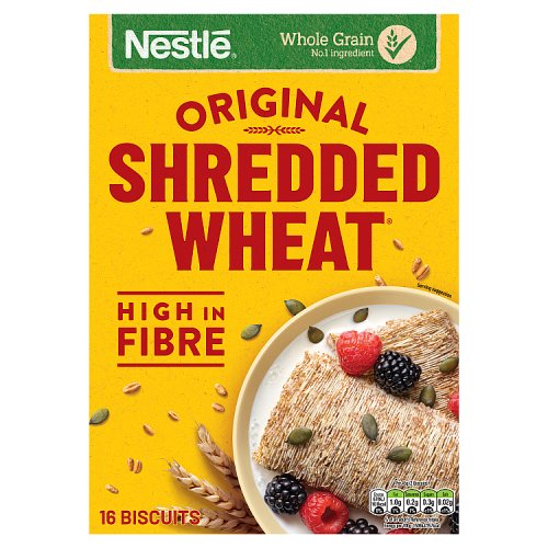 Nestle Shredded Wheat Biscuits 16s (5 x 360g) pack shot