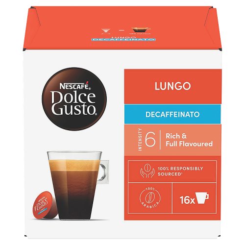 Nescafe Dolce Gusto Lungo Decaf 16s 112g pack shot
