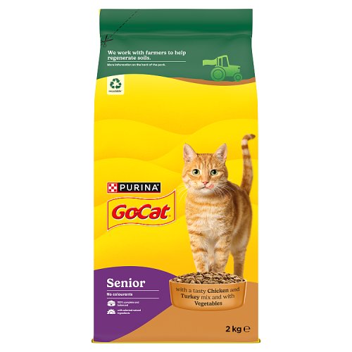 Go-Cat Senior Chicken & Vegetable 2kg pack shot