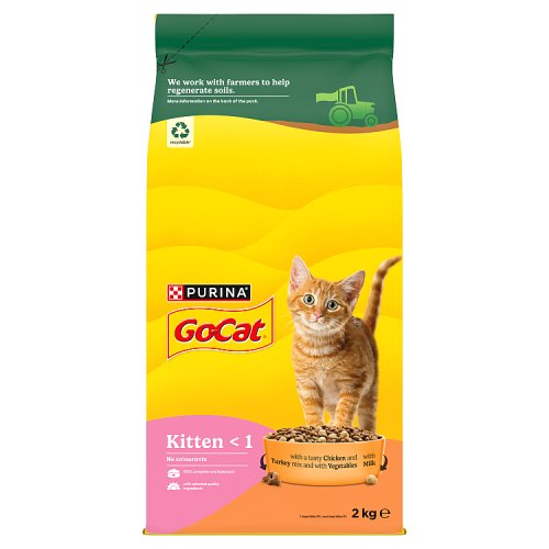 Go-Cat Kitten Chicken & Mlk & Vegetable 2kg pack shot