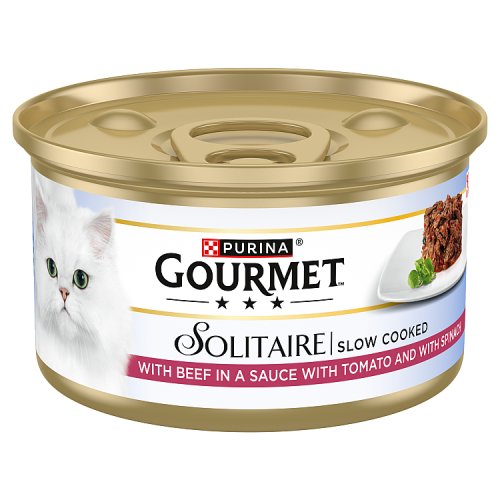 Gourmet Solitaire Tinned & Beef (12 x 85g) pack shot