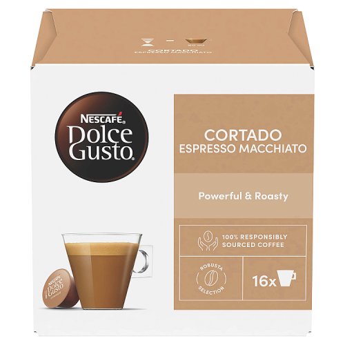 Nescafe Dolce Gusto Espresso Macchiatto Cortado 16s 100.8g pack shot