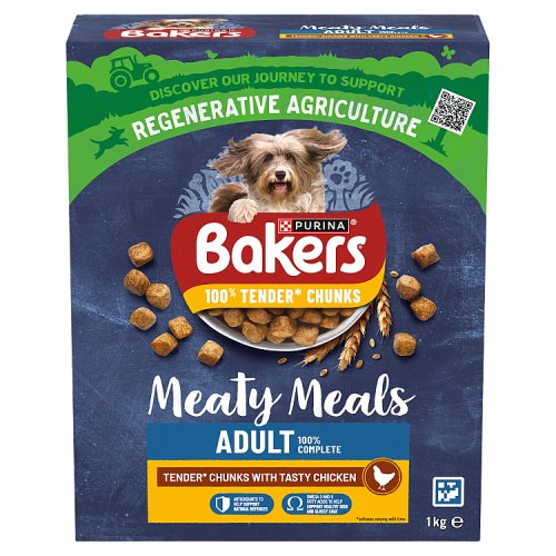 Bakers Adult Meaty Meals Chicken 1kg pack shot
