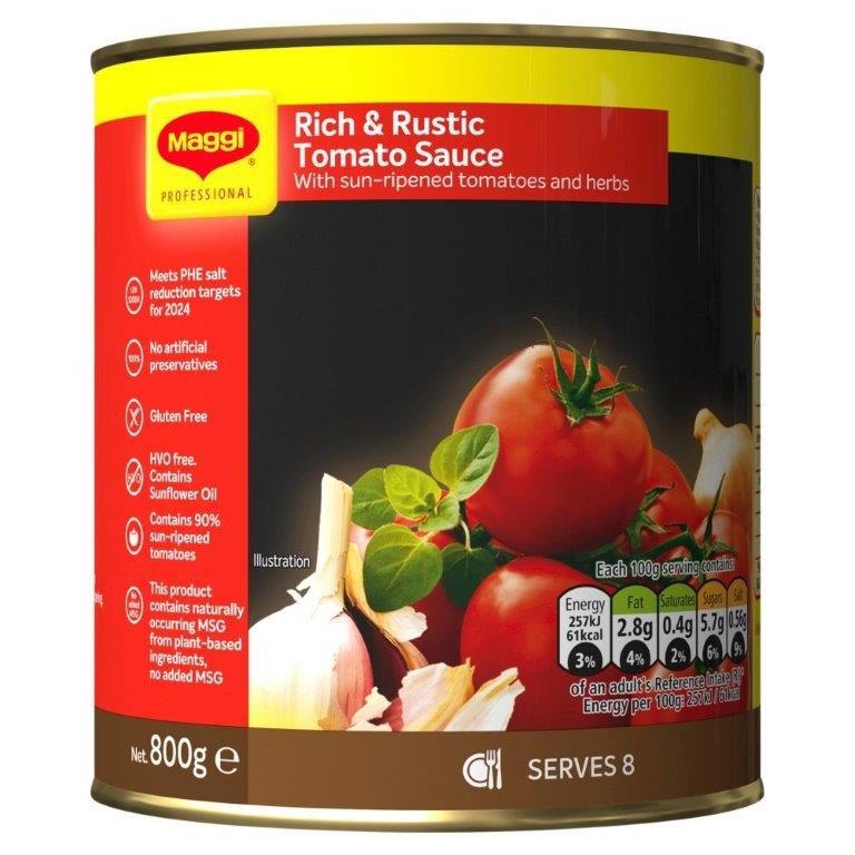 Maggi Rich & Rustic Tomato Sauce 800g pack shot