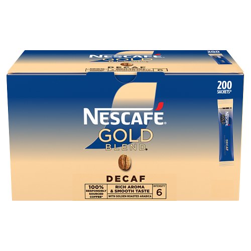 Nescafe Gold Blend Stick Pack Decaf 200s pack shot