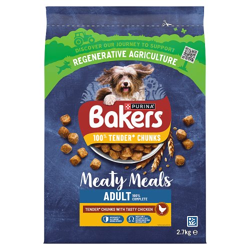 Bakers Adult Complete Meaty Meals Chicken 2.7kg pack shot