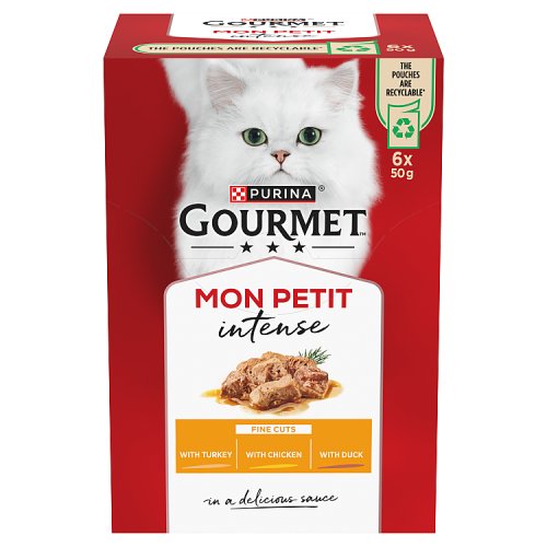 Gourmet Mon Petit Fine Cuts With Turkey Chicken & Duck 6 x 50g pack shot