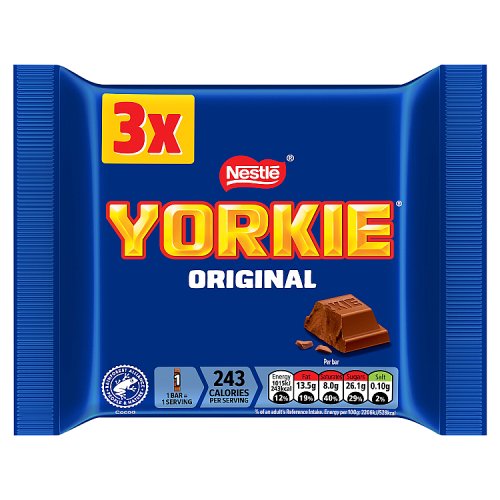 Yorkie 3pk Milk (3 x 46g) pack shot