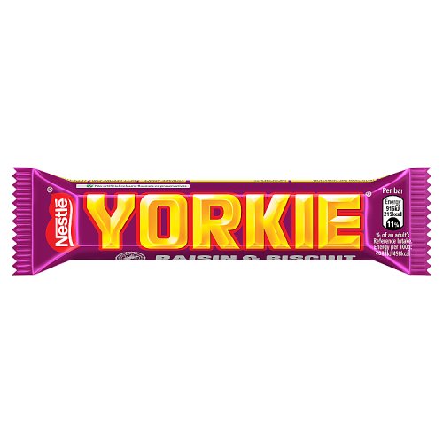 Yorkie Std Raisin & Biscuit 44g pack shot