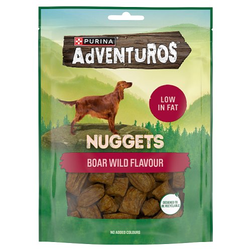 Adventuros Dog Treats Nuggets Boar Wild 90g pack shot