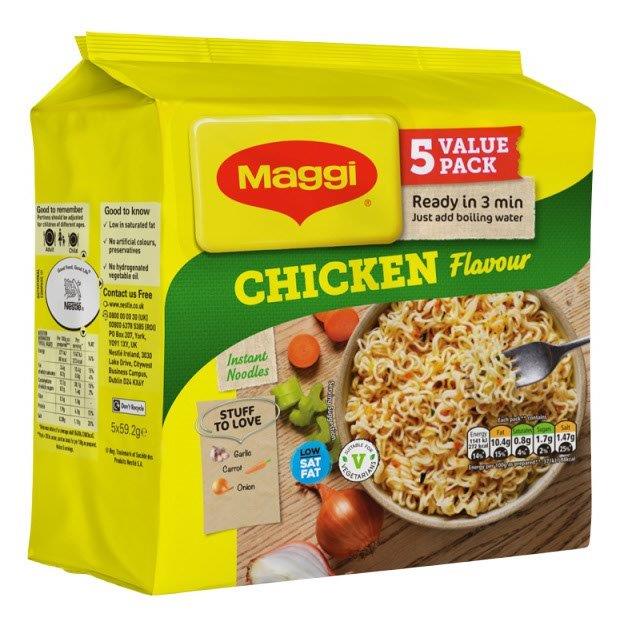 Maggi Instant Noodles Chicken 5pk (5 x 59g) pack shot