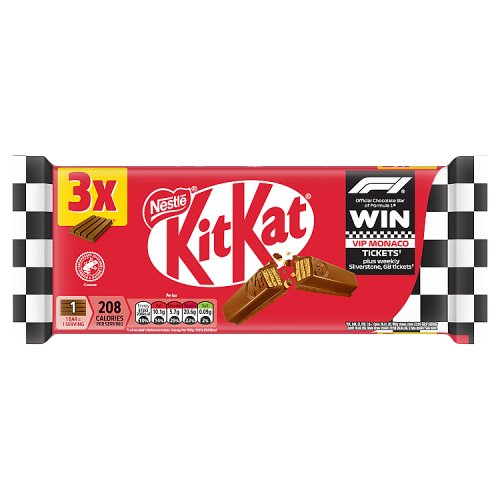 KitKat 4 Finger 3pk (3 x 41.5g) pack shot