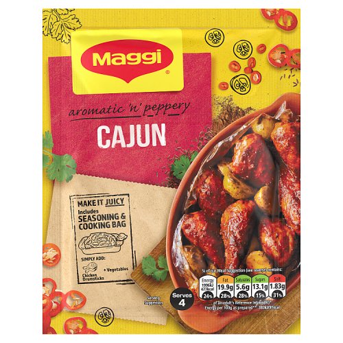 Maggi Juicy Cajun Chicken 38g pack shot