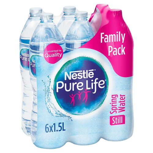 Nestle Pure Life Water (6 x 1.5Ltr) pack shot